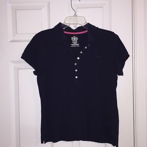 IZOD women’s cut navy polo shirt